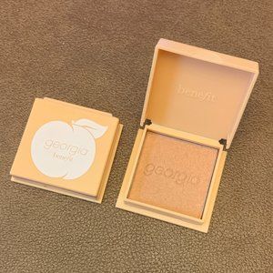 Benefit Georgia Powder Blush, Golden Peach  2 Travel Size, .14 oz each